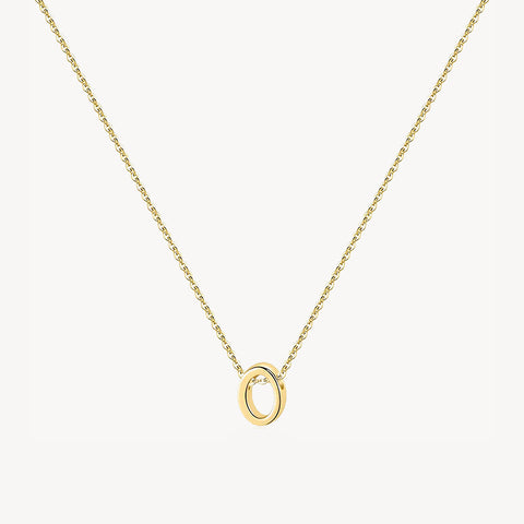 14K Lowercase Initial Charm