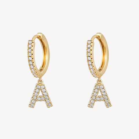 ELPIS's Diamond Initial Earrings