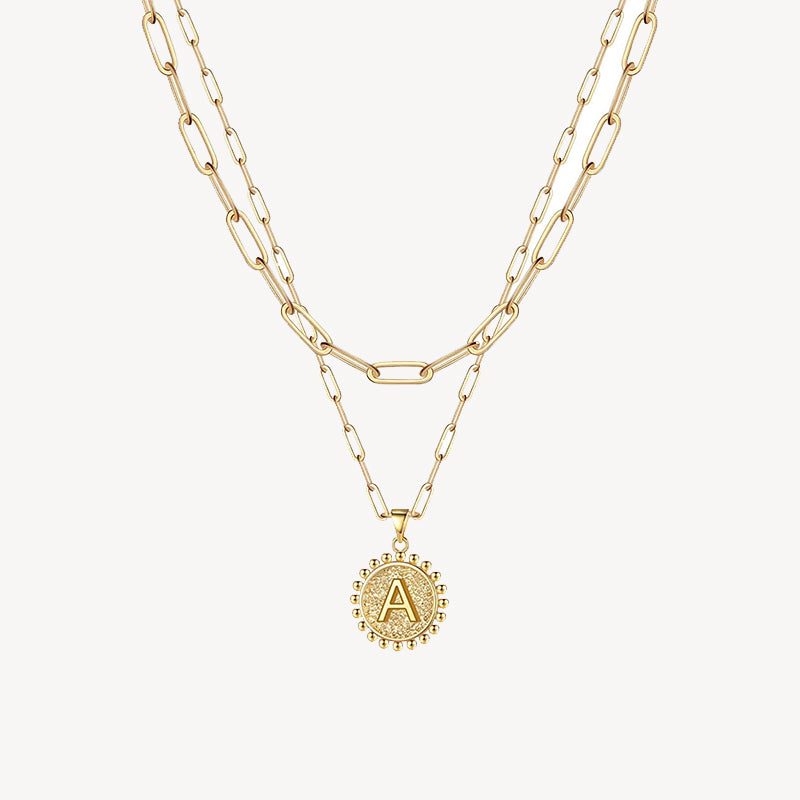 Initial Layered Necklace