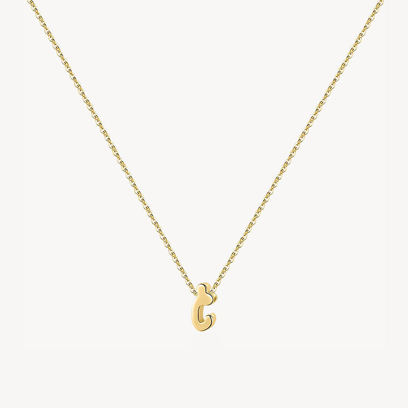 14K Lowercase Initial Charm
