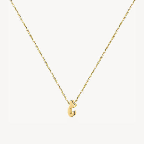 14K Lowercase Initial Charm