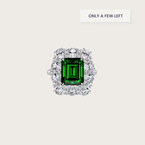 Vintage Royal Emerald Open Ring