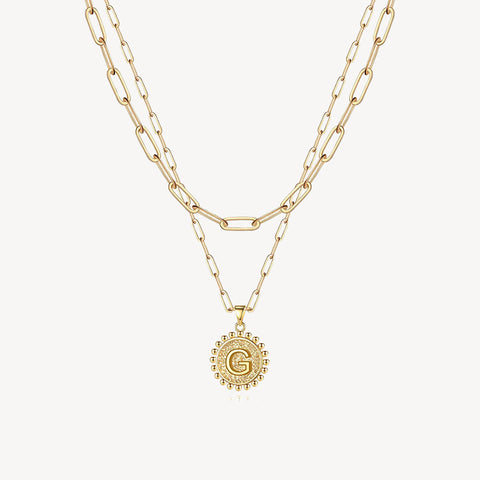 Initial Layered Necklace
