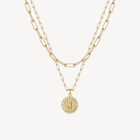 Initial Layered Necklace