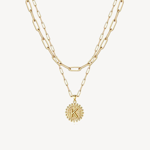 Initial Layered Necklace