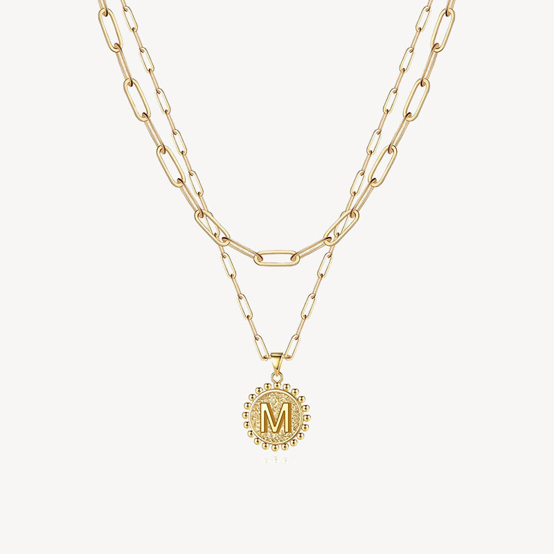 Initial Layered Necklace