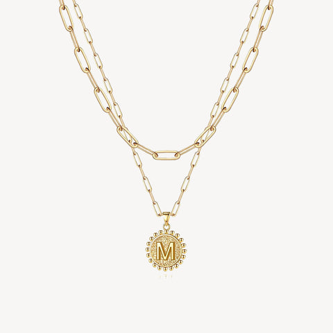 Initial Layered Necklace