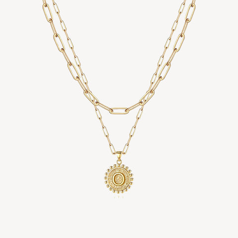 Initial Layered Necklace