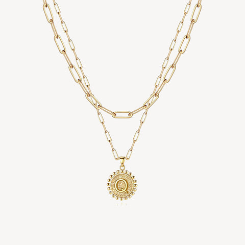 Initial Layered Necklace