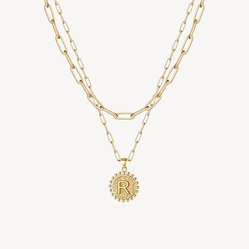 Initial Layered Necklace