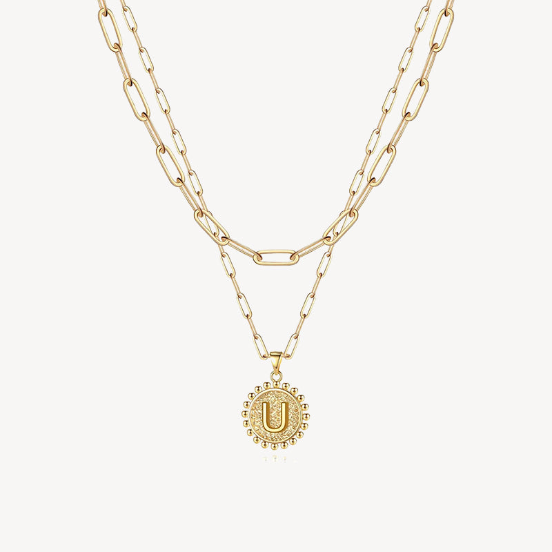 Initial Layered Necklace