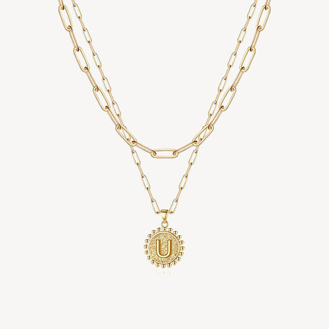 Initial Layered Necklace