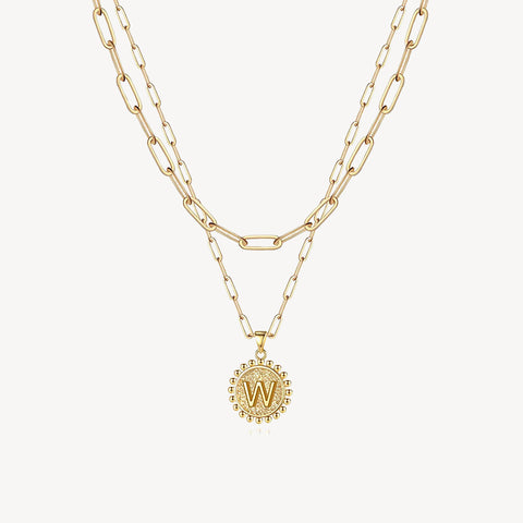Initial Layered Necklace