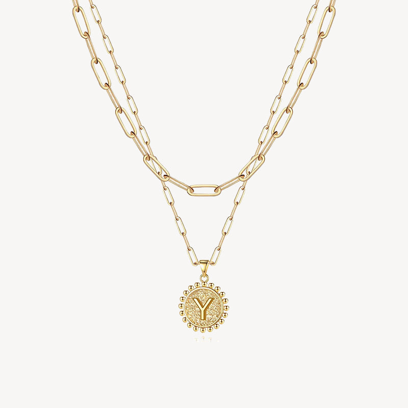 Initial Layered Necklace