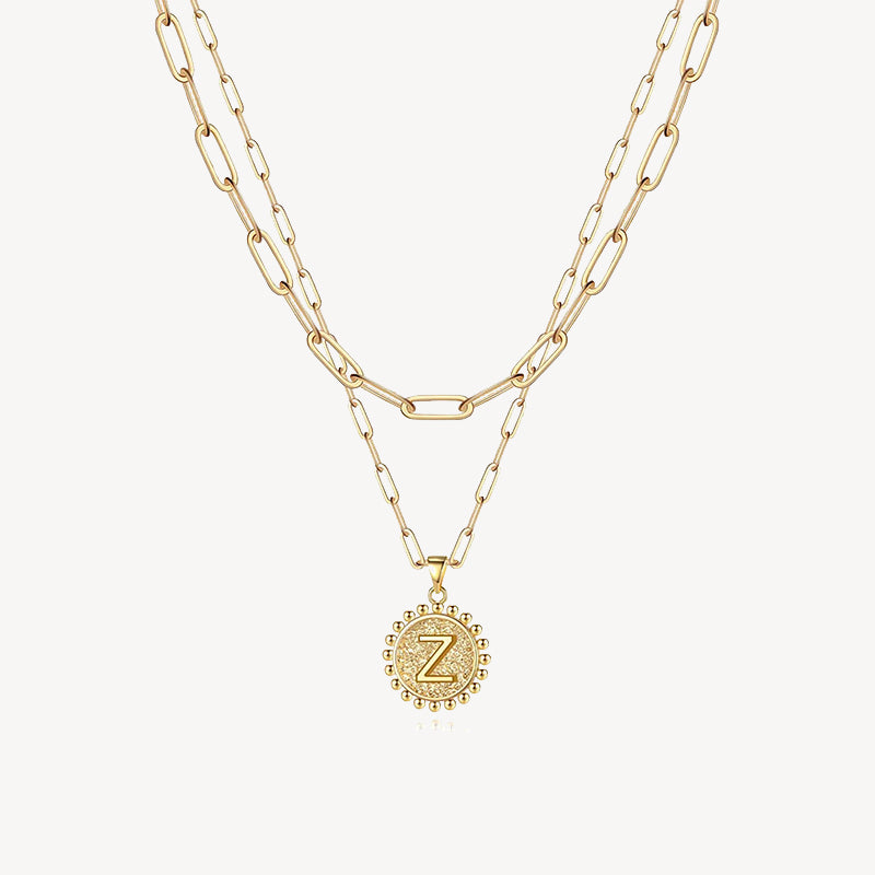 Initial Layered Necklace